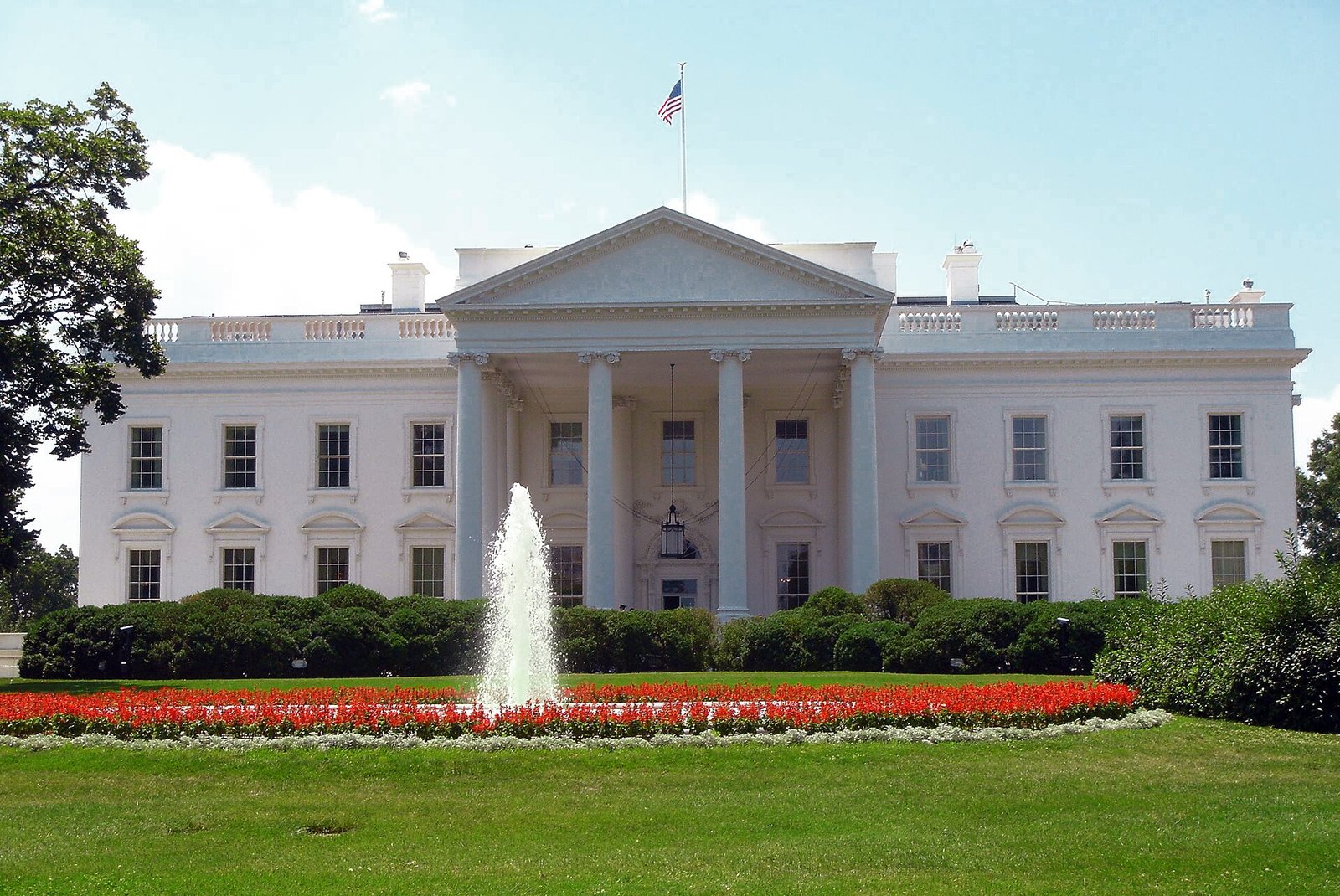North façade of the White House in Washington, D.C.