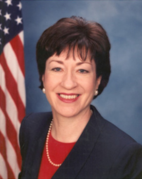 Official Senate portrait of Susan Collins
