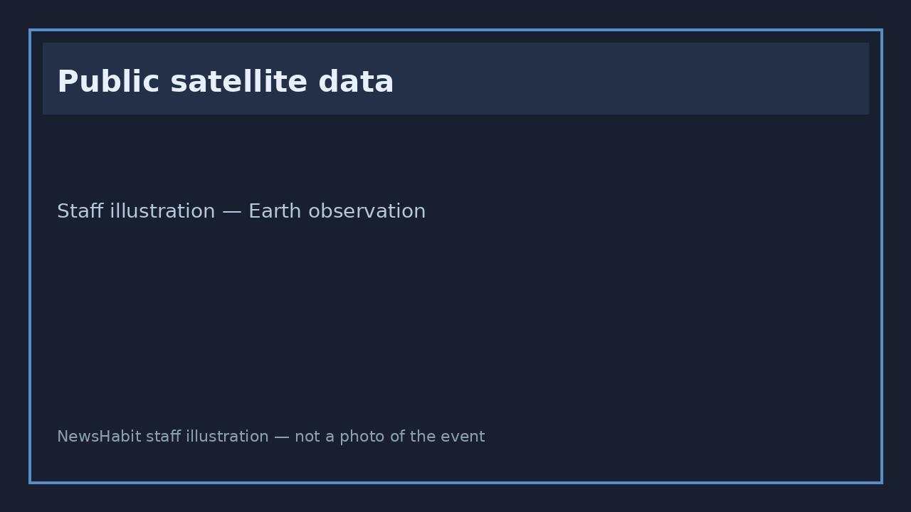 Public satellite data. Staff illustration — Earth observation