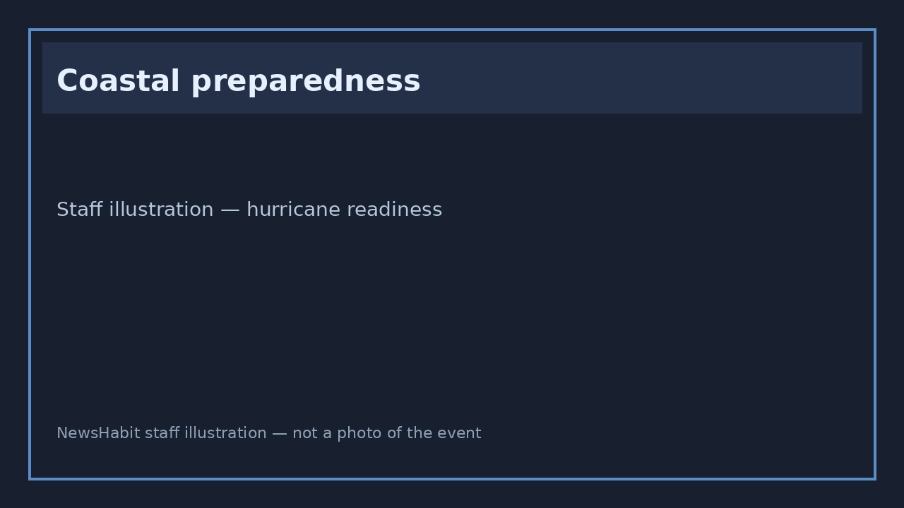 Coastal preparedness. Staff illustration — hurricane readiness