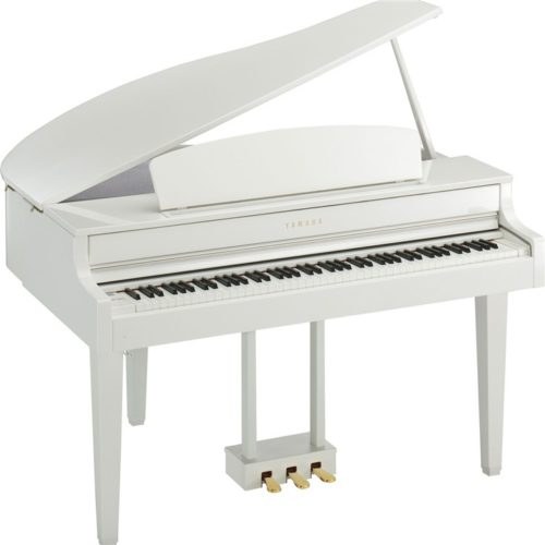 Grand piano on a stage for a music release