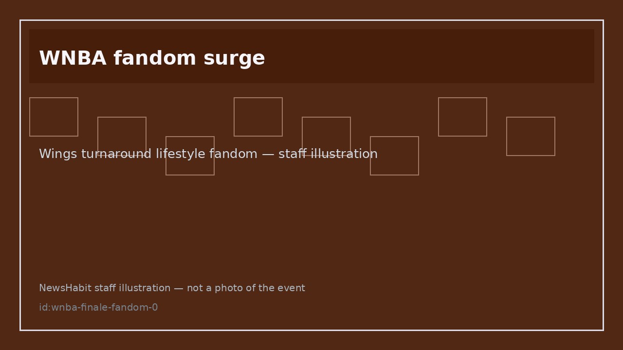 WNBA fandom surge. Wings turnaround lifestyle fandom — staff illustration