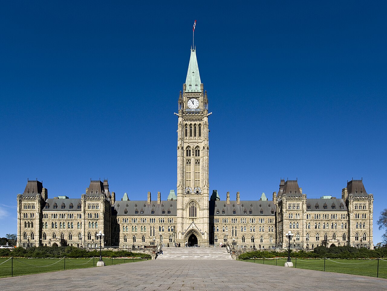 Centre Block on Parliament Hill in Ottawa, Canada
