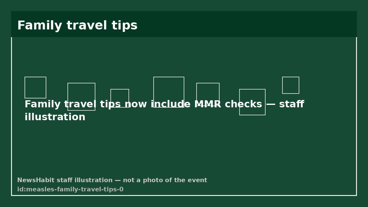Family travel tips now include MMR checks