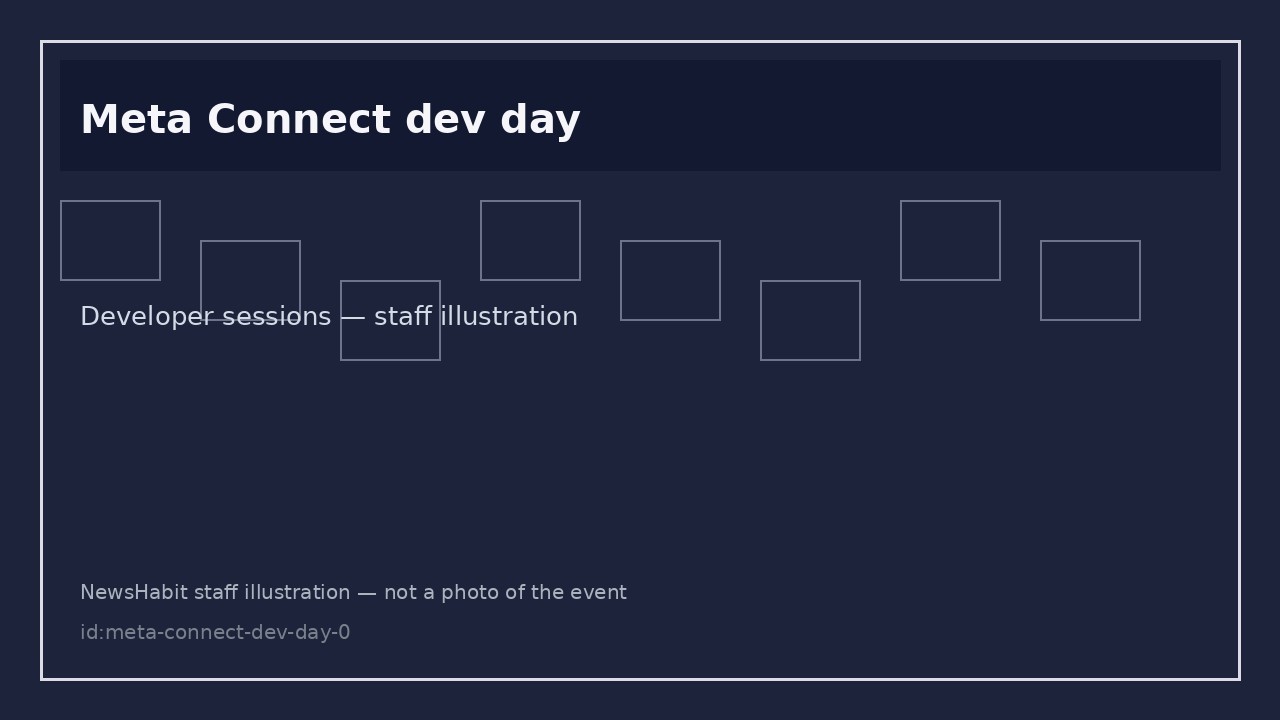 Meta Connect dev day. Developer sessions — staff illustration