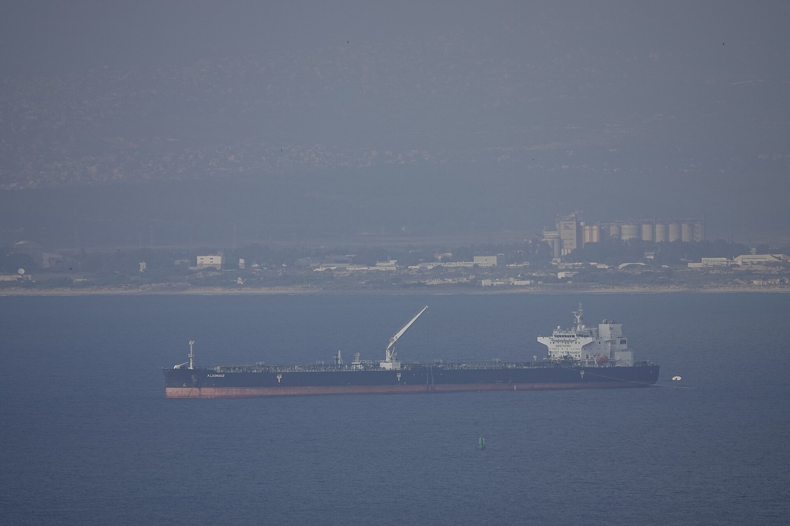 Oil tanker at sea or depot
