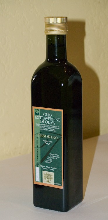 Bottle of olive oil