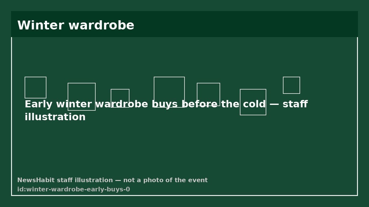 Early winter wardrobe buys before the cold