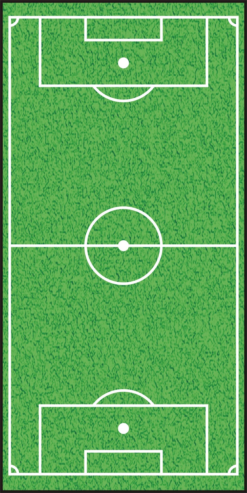 American football field marked for game play
