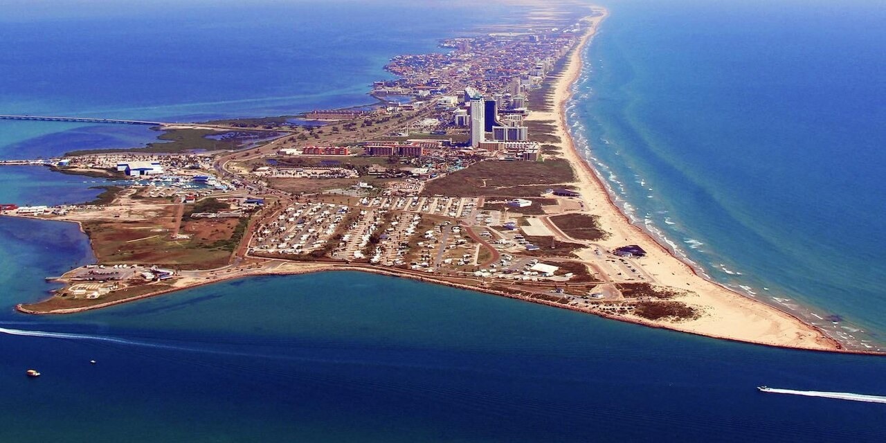 South Padre Island beach and Gulf shoreline