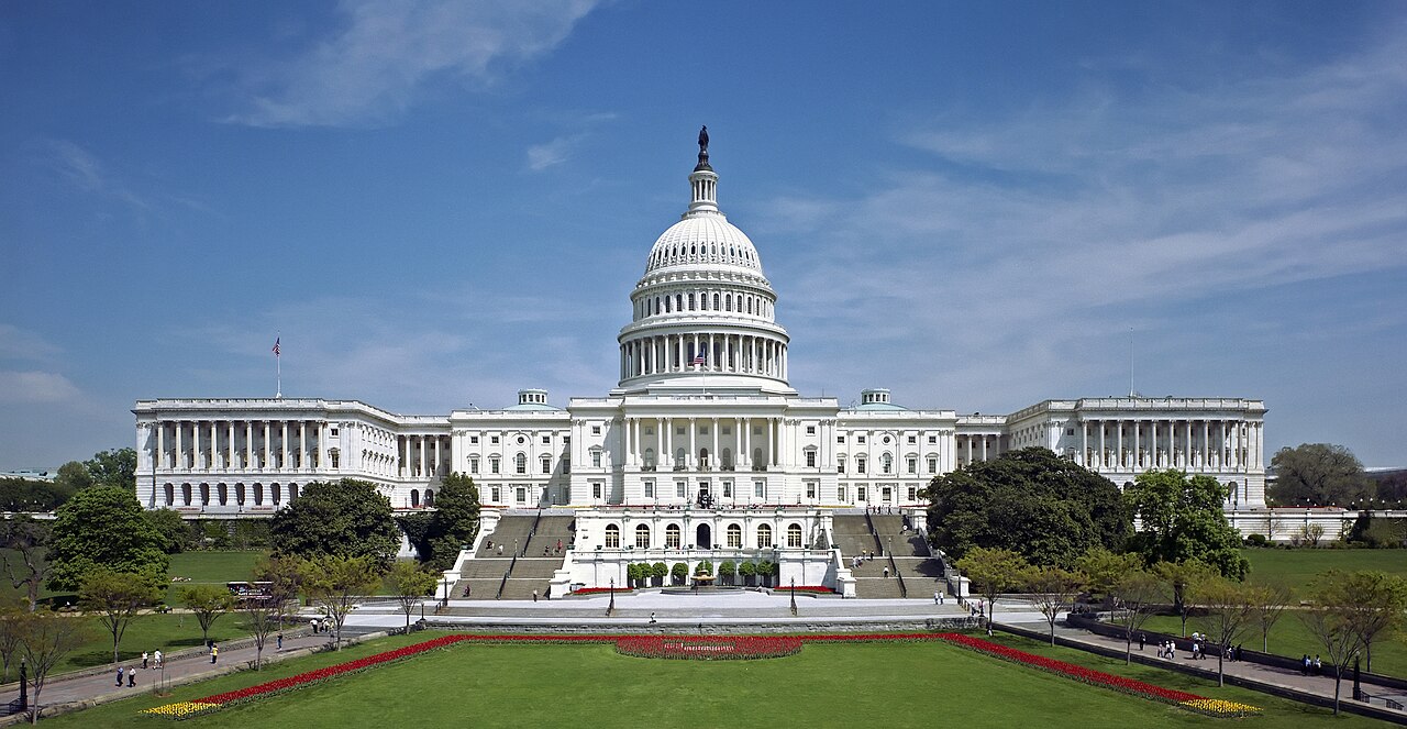 U.S. Capitol at dusk