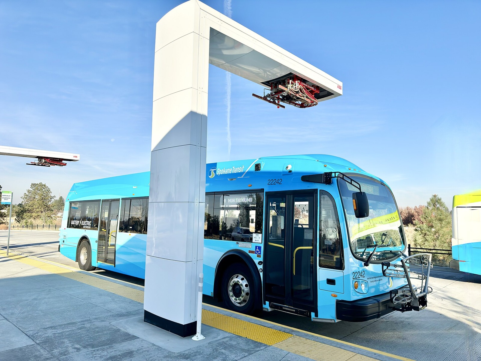 Spokane Transit electric bus representing clean urban transport