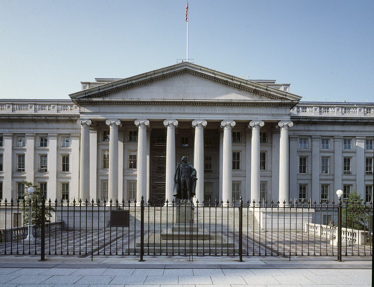 U.S. Treasury building facade
