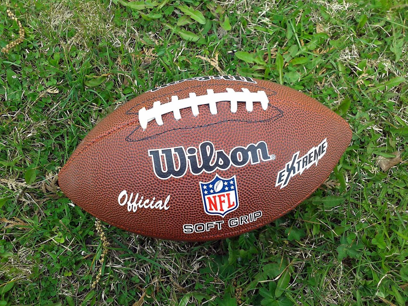NFL football on midfield logo