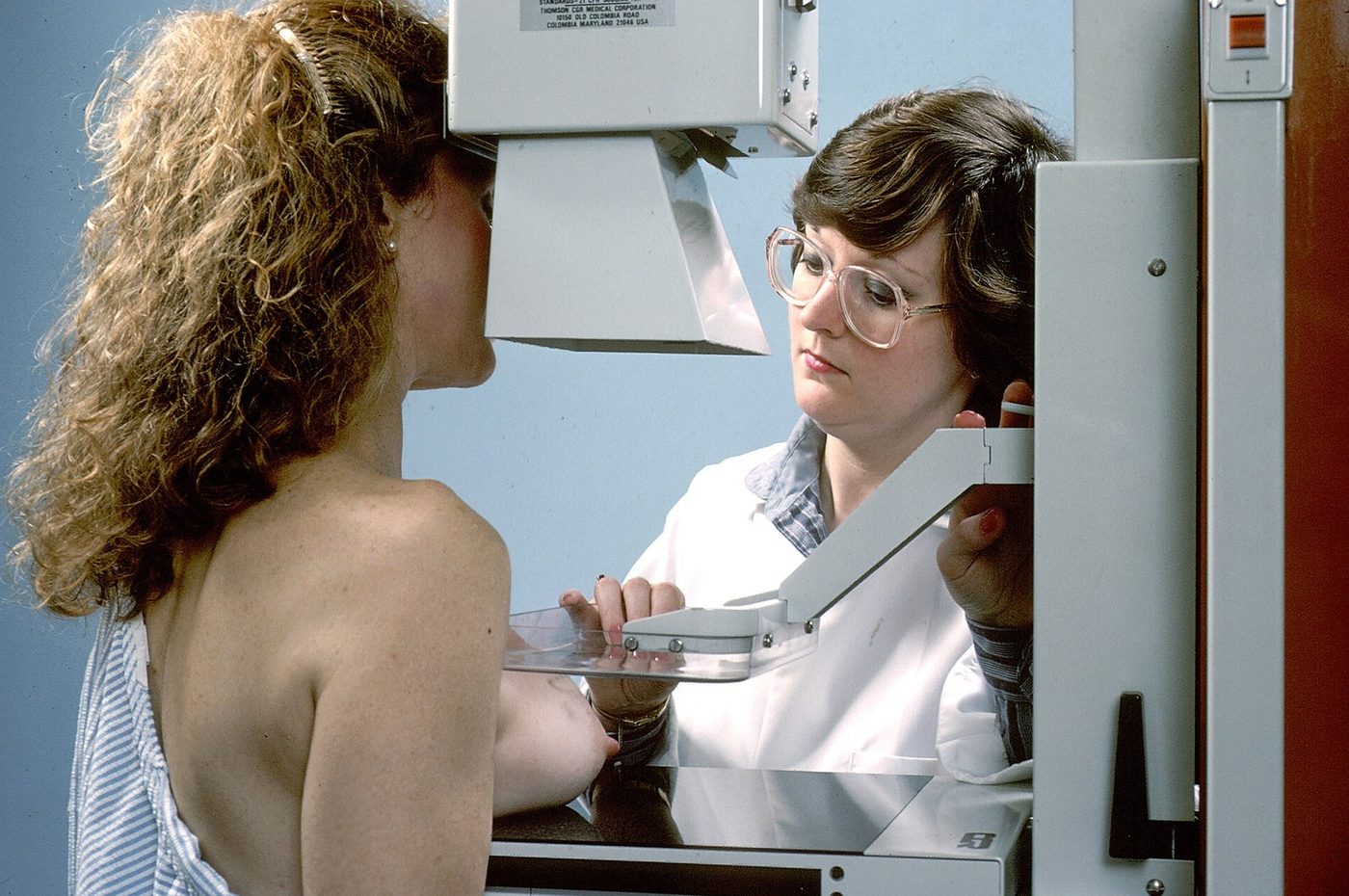Mammography screening equipment in a clinic