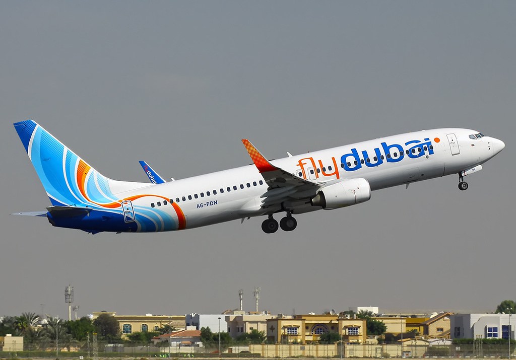 Flydubai Boeing 737-800 commercial jet airliner A6-FDN