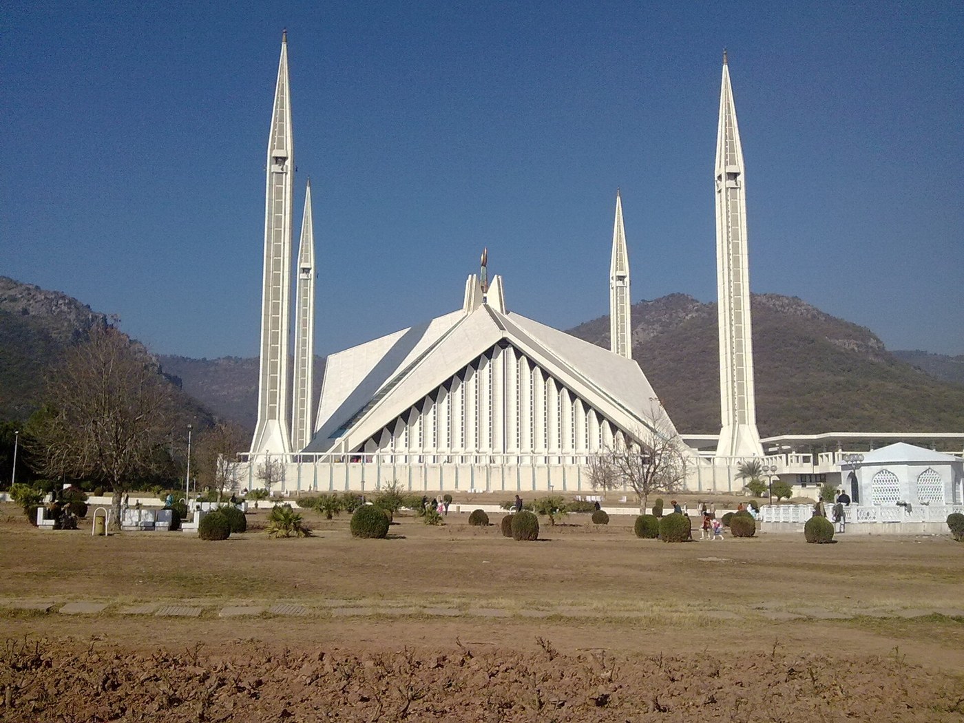 Faisal Mosque landmark in Islamabad, Pakistan