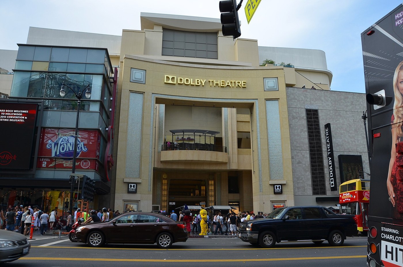 Dolby Theatre awards venue exterior on Hollywood Boulevard