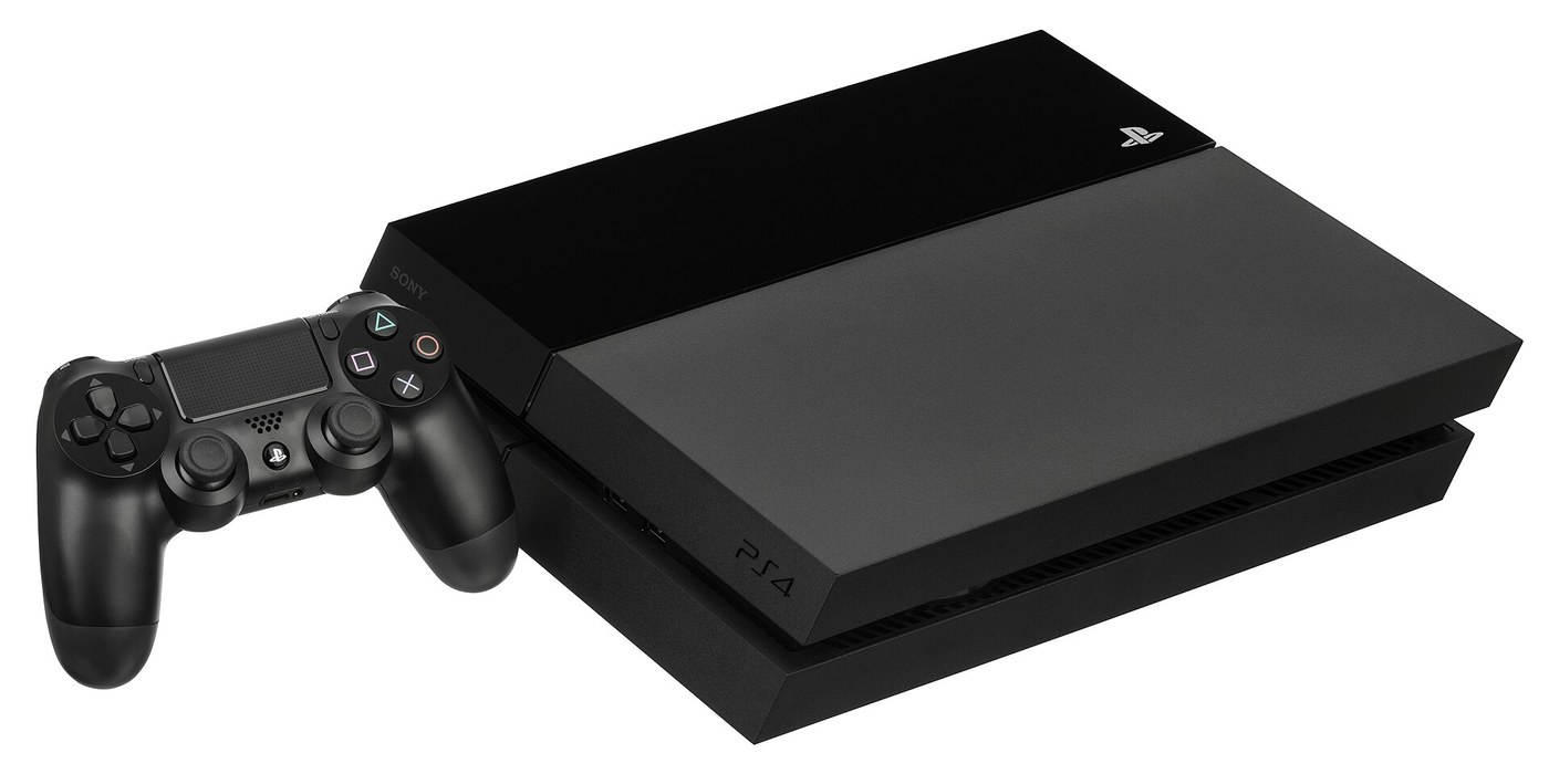 PlayStation 4 console with DualShock 4 game controller