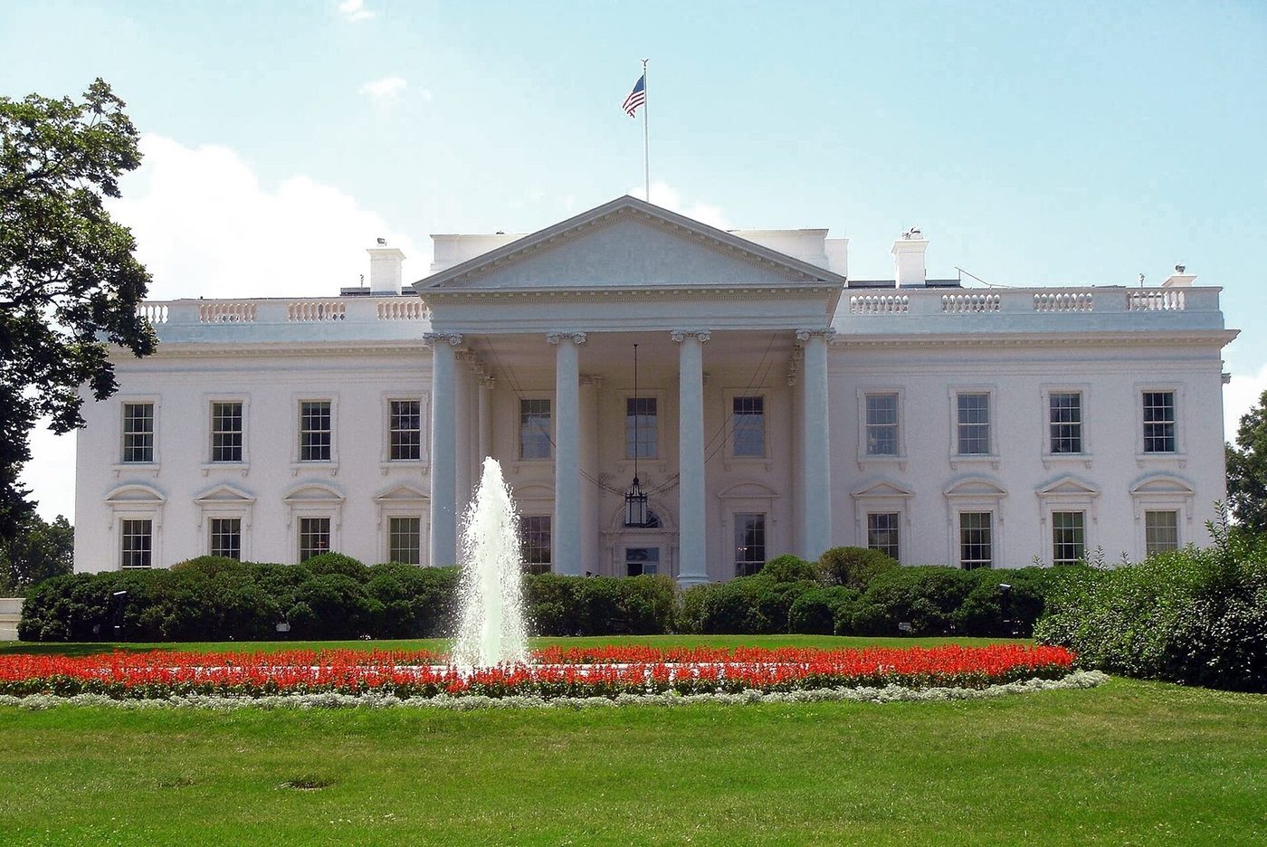 White House North Portico exterior
