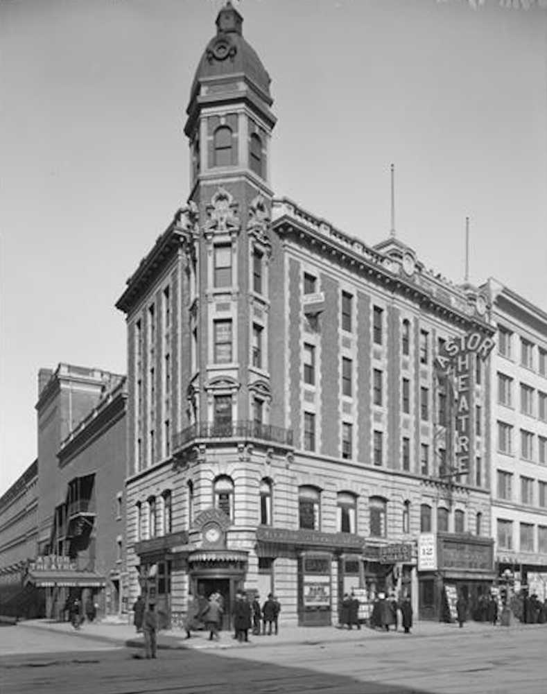 Astor Theatre marquee on Broadway in Manhattan