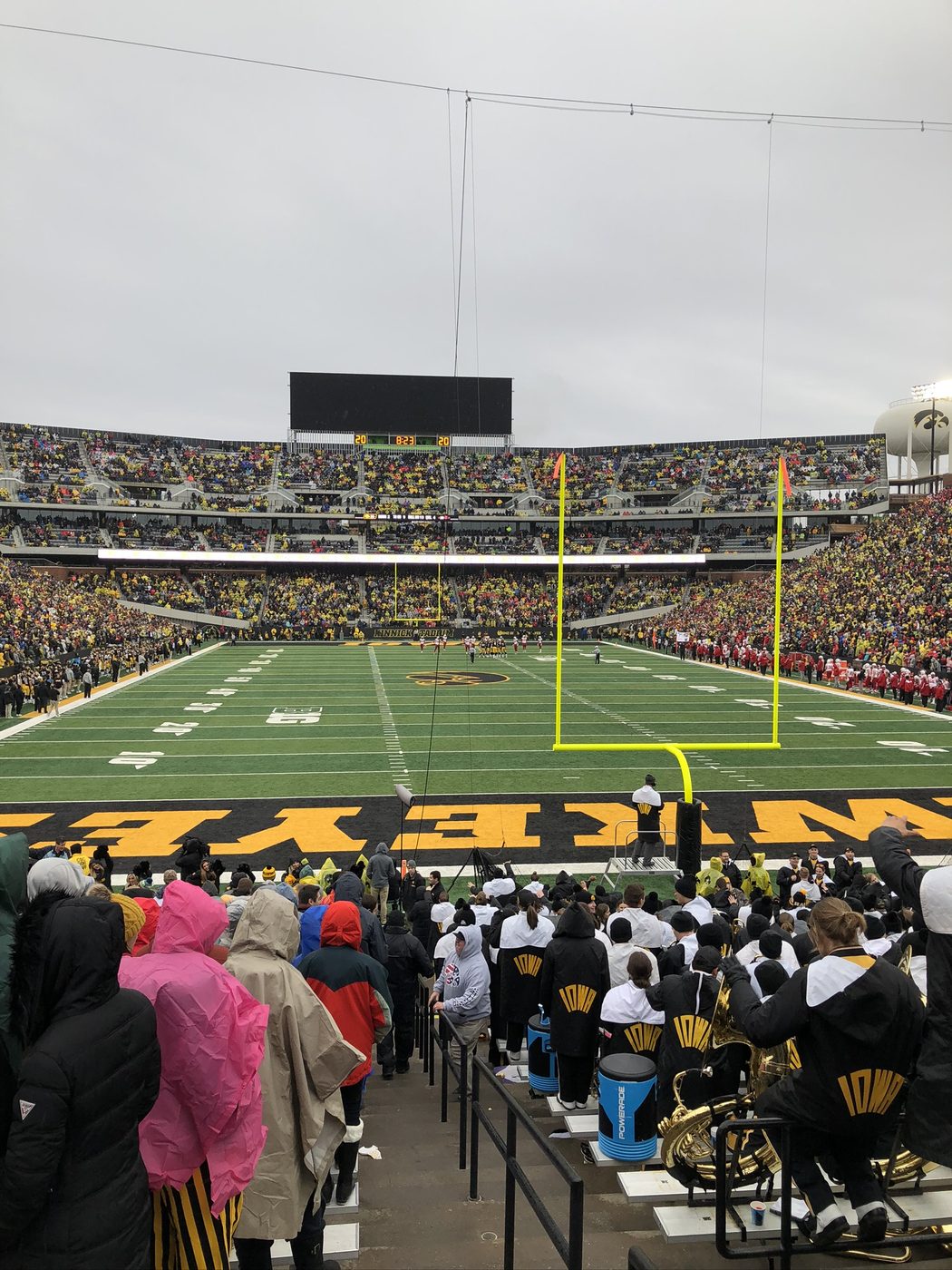 Kinnick Stadium in Iowa City during a Hawkeyes football game