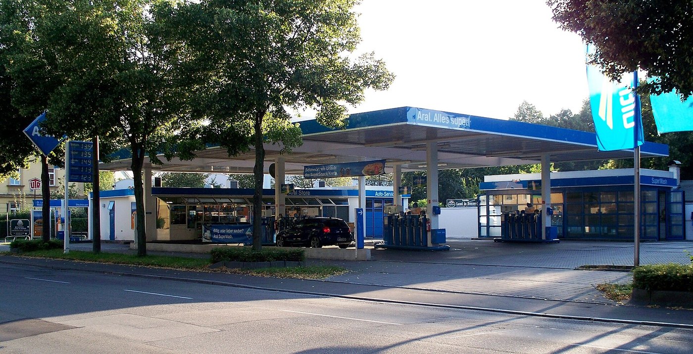Aral petrol station in Regensburg, Germany