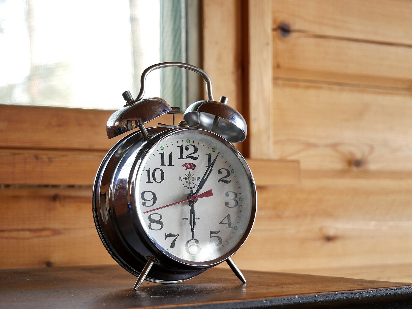 Classic analog alarm clock