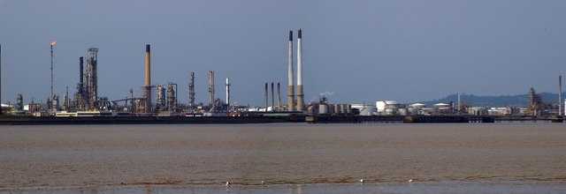 Coryton oil refinery in England