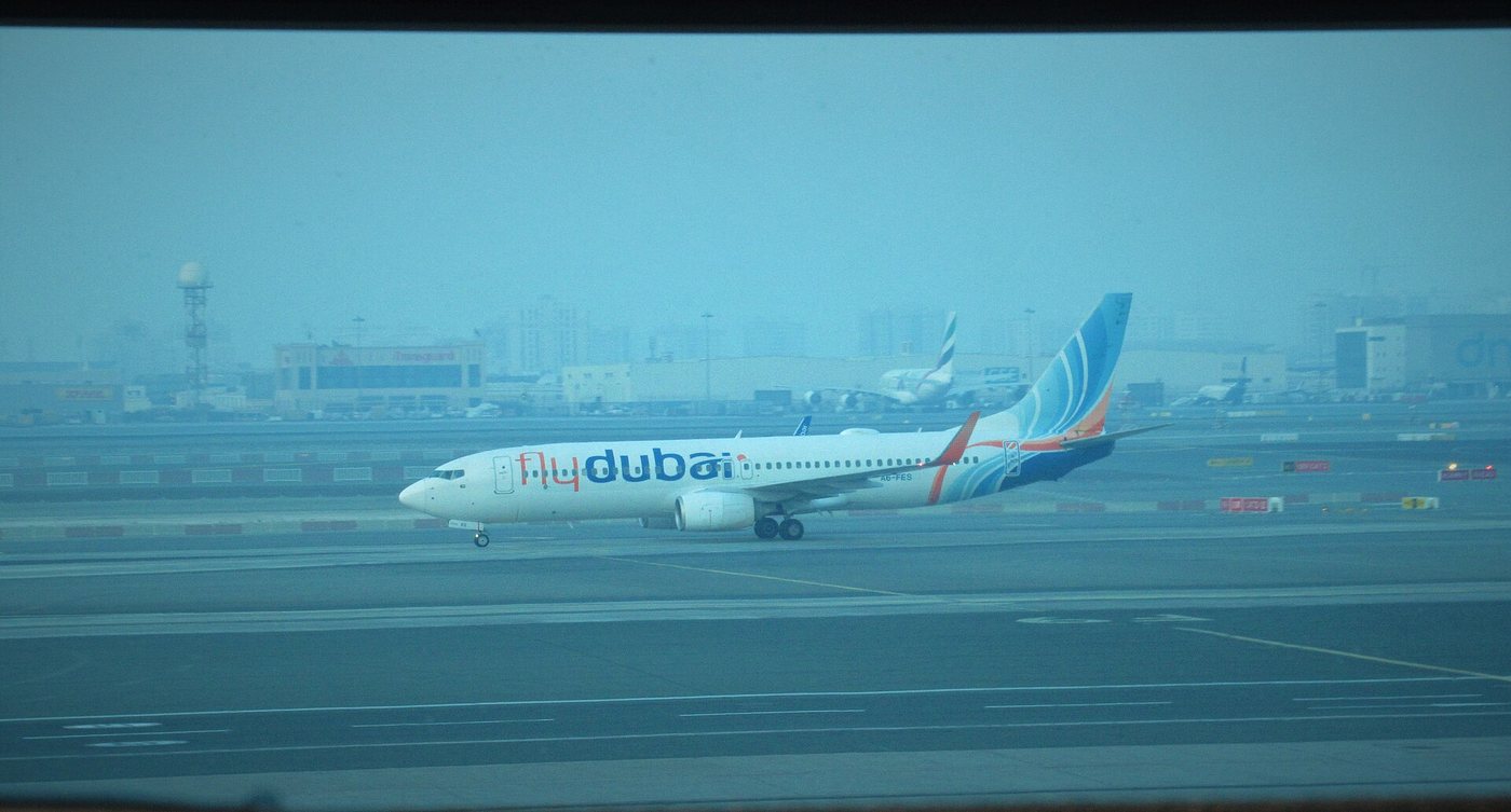 Flydubai Boeing 737 (A6-FES) at Dubai International Airport