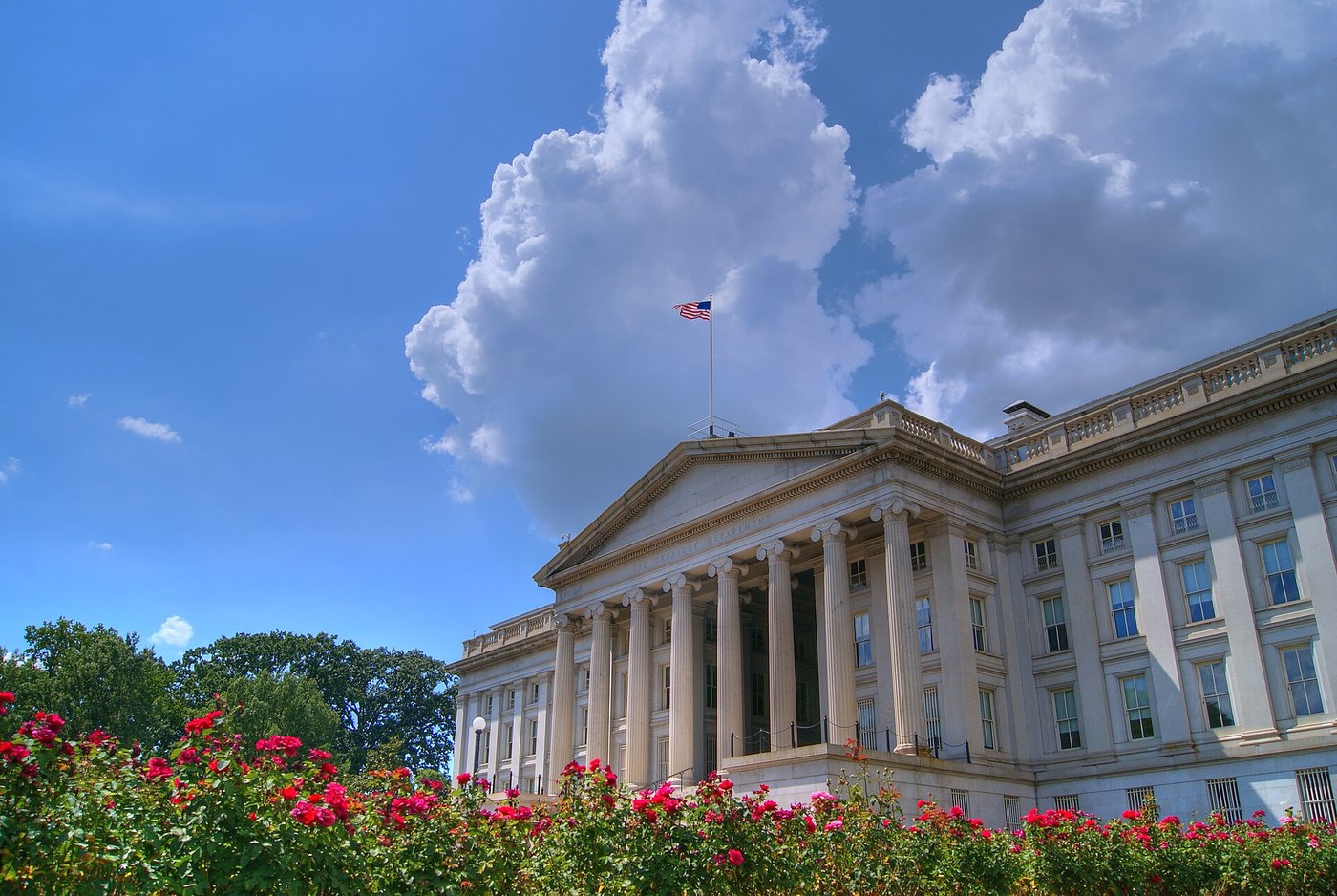 United States Treasury Building in Washington