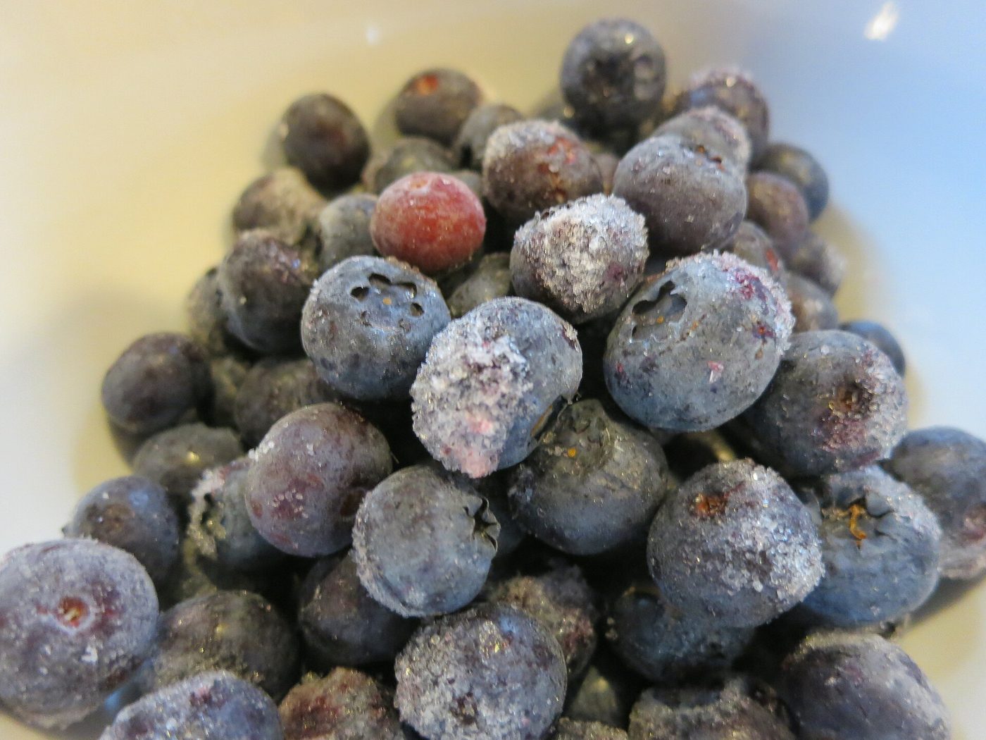 Frozen blueberries