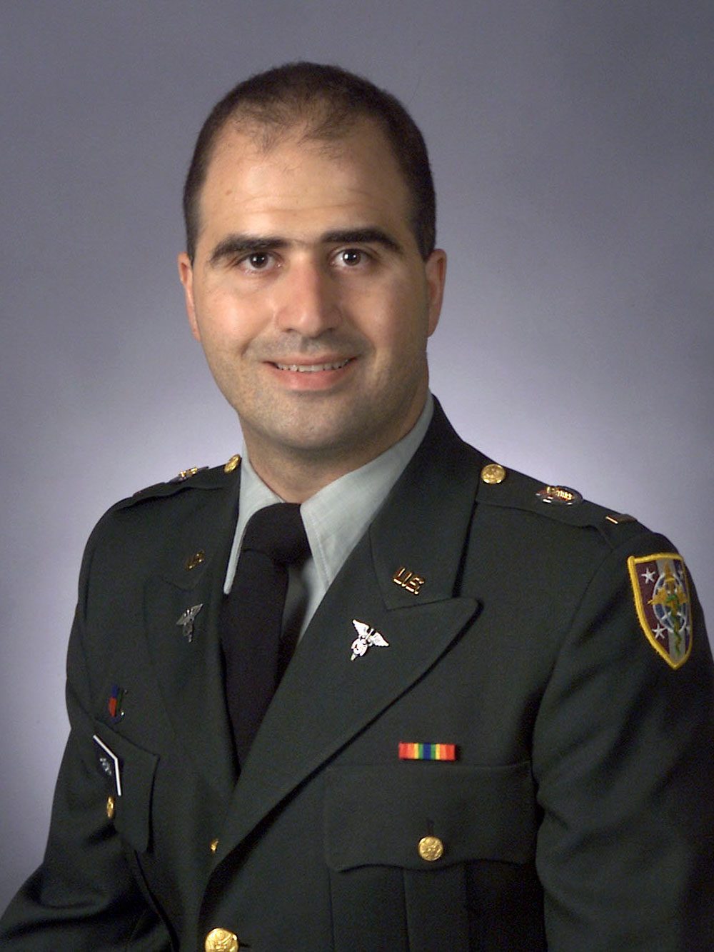 Nidal Hasan in a 2003 photo taken when he graduated from the Uniformed Services University