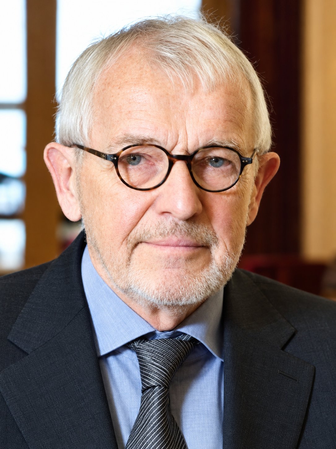 Portrait of physicist Francis Halzen, who led the IceCube Neutrino Observatory