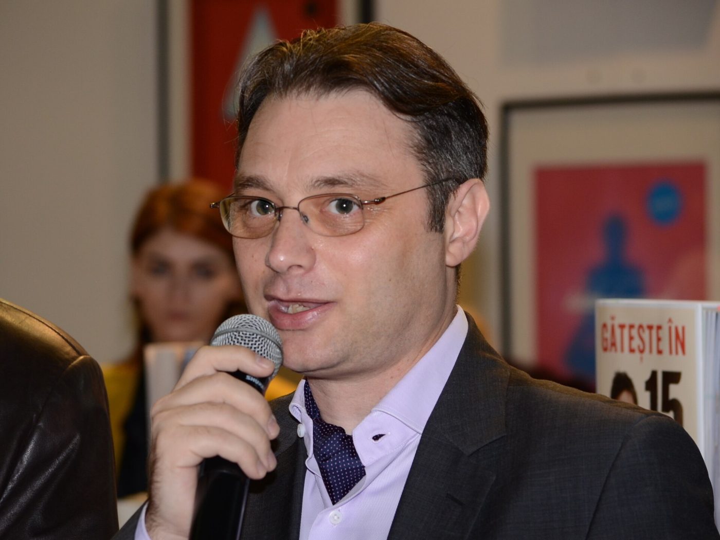 Romanian diplomat Luca Niculescu at the Gaudeamus Book Fair in 2013