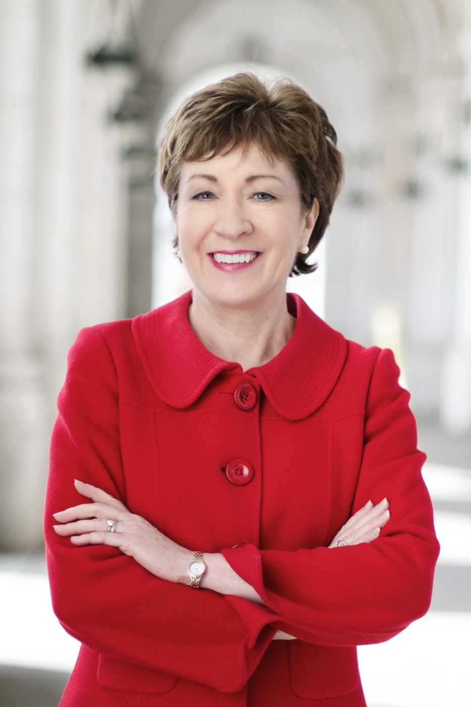 Official portrait of Sen. Susan Collins of Maine, taken in 2014