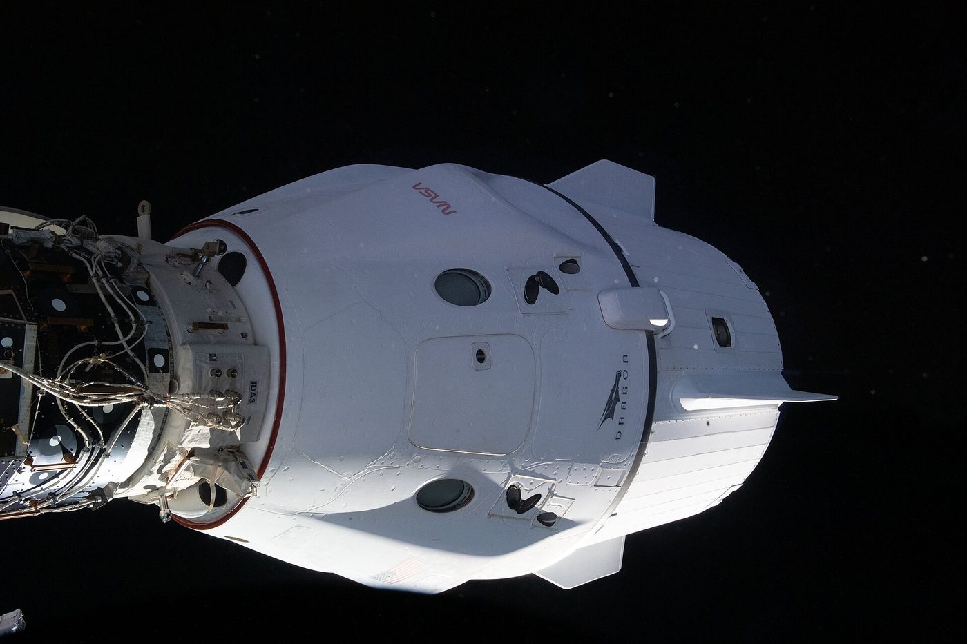 SpaceX's Dragon Freedom docked to the International Space Station in May 2022