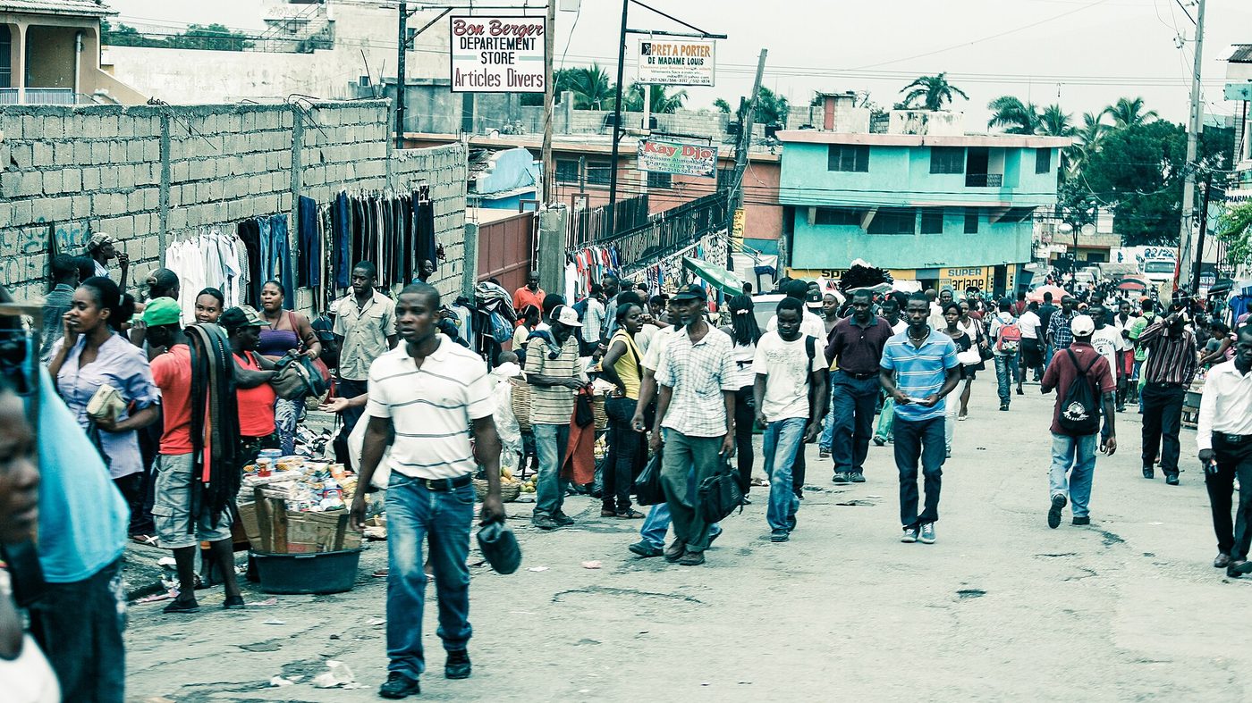 A street scene in Port-au-Prince, Haiti, in 2012