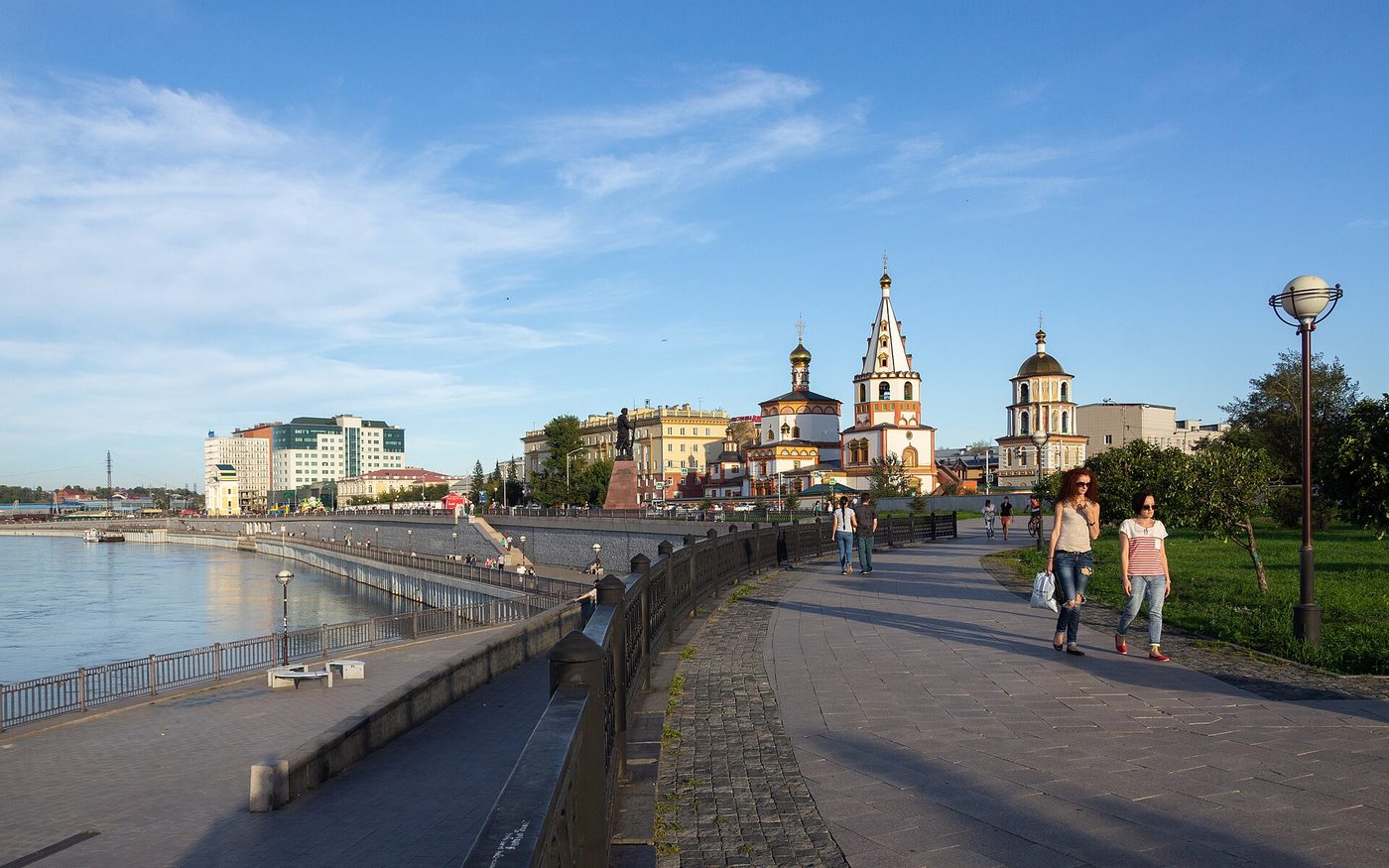 The Lower Embankment in Irkutsk, Russia