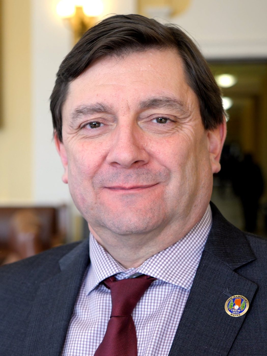 Troy Jackson, former president of the Maine Senate, in the Senate chamber in Augusta