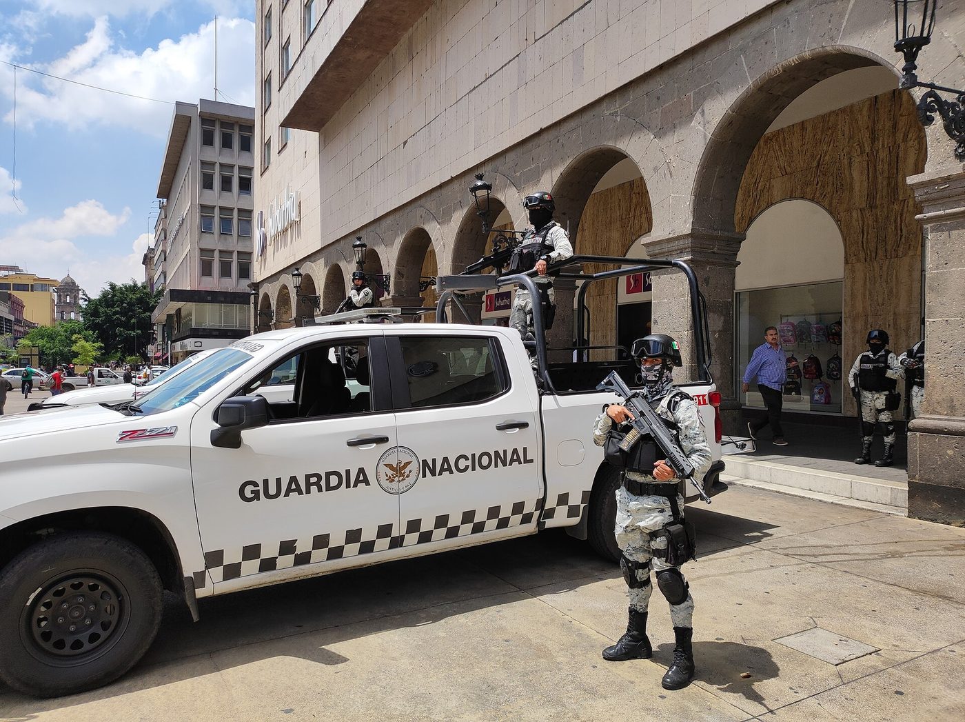 Members of Mexico's National Guard in Guadalajara