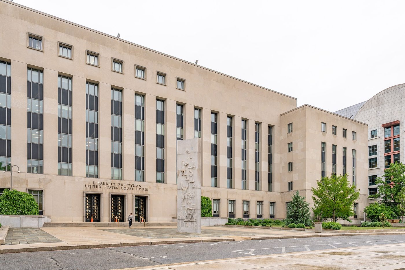 The E. Barrett Prettyman U.S. Courthouse in Washington, D.C., in April 2026