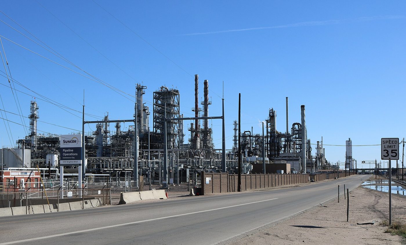 The Suncor Energy refinery in Commerce City, Colorado