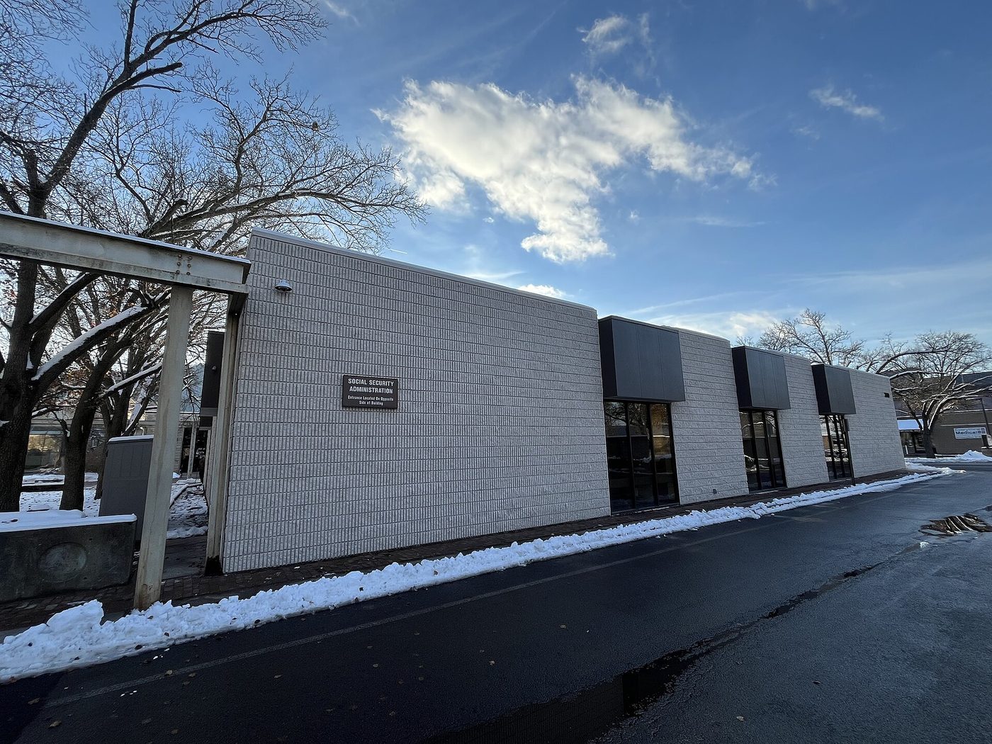 A Social Security Administration office in downtown Corning, New York