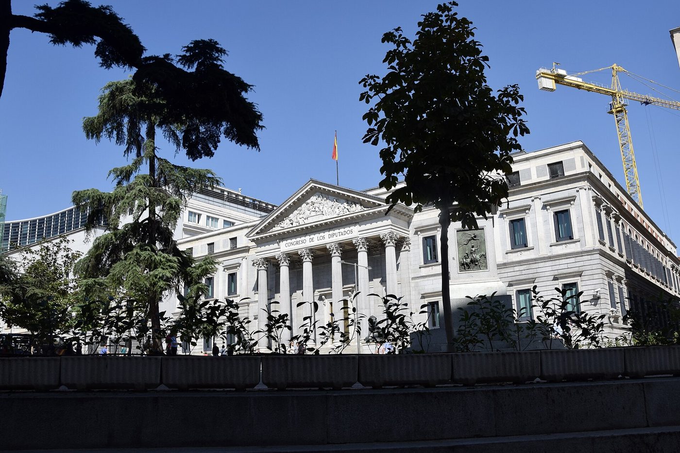 The Palacio de las Cortes in Madrid, where Spain's Congress of Deputies meets