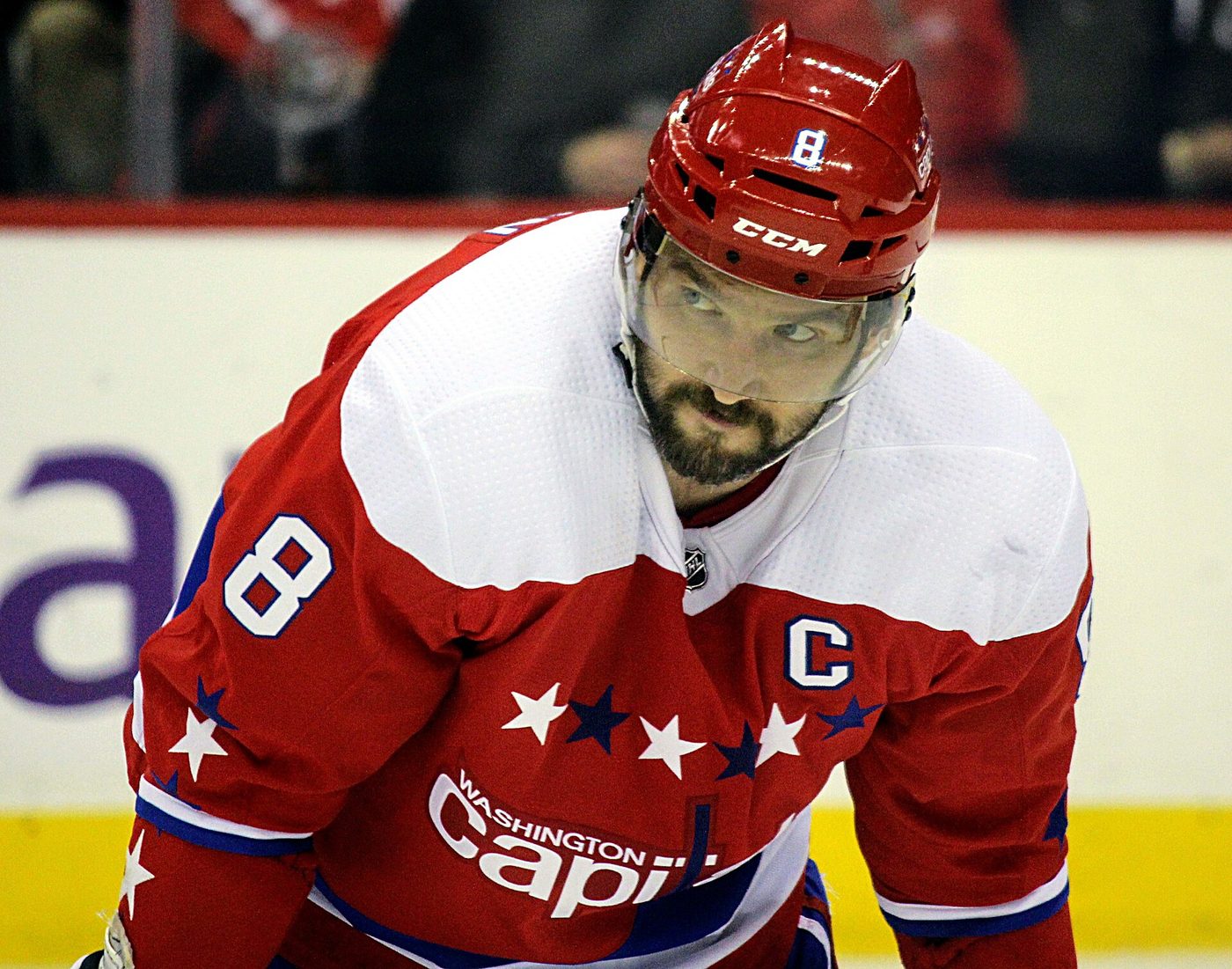 Washington Capitals captain Alex Ovechkin during a December 2018 game against the Pittsburgh Penguins