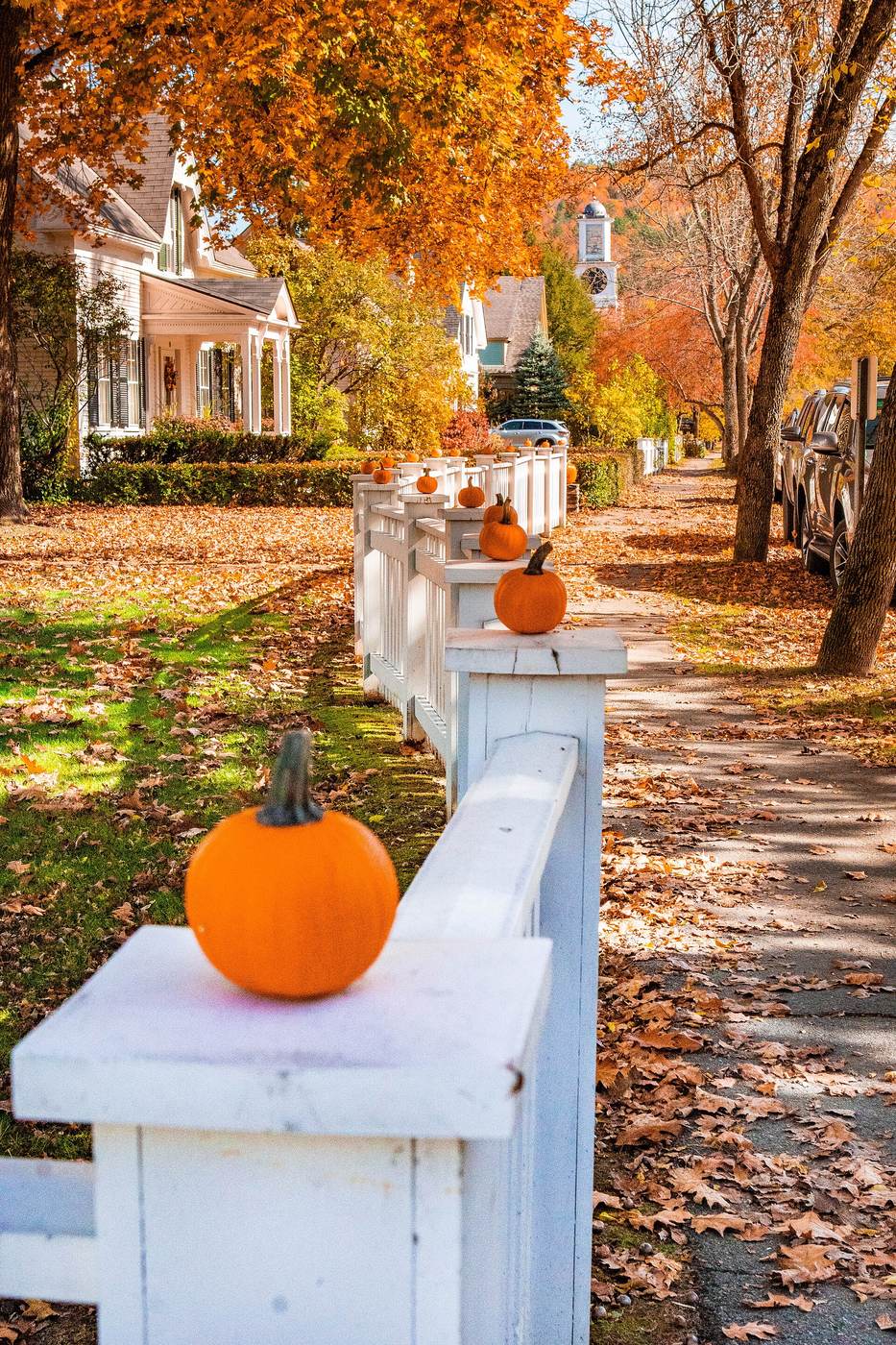 Fall foliage in Woodstock, Vermont