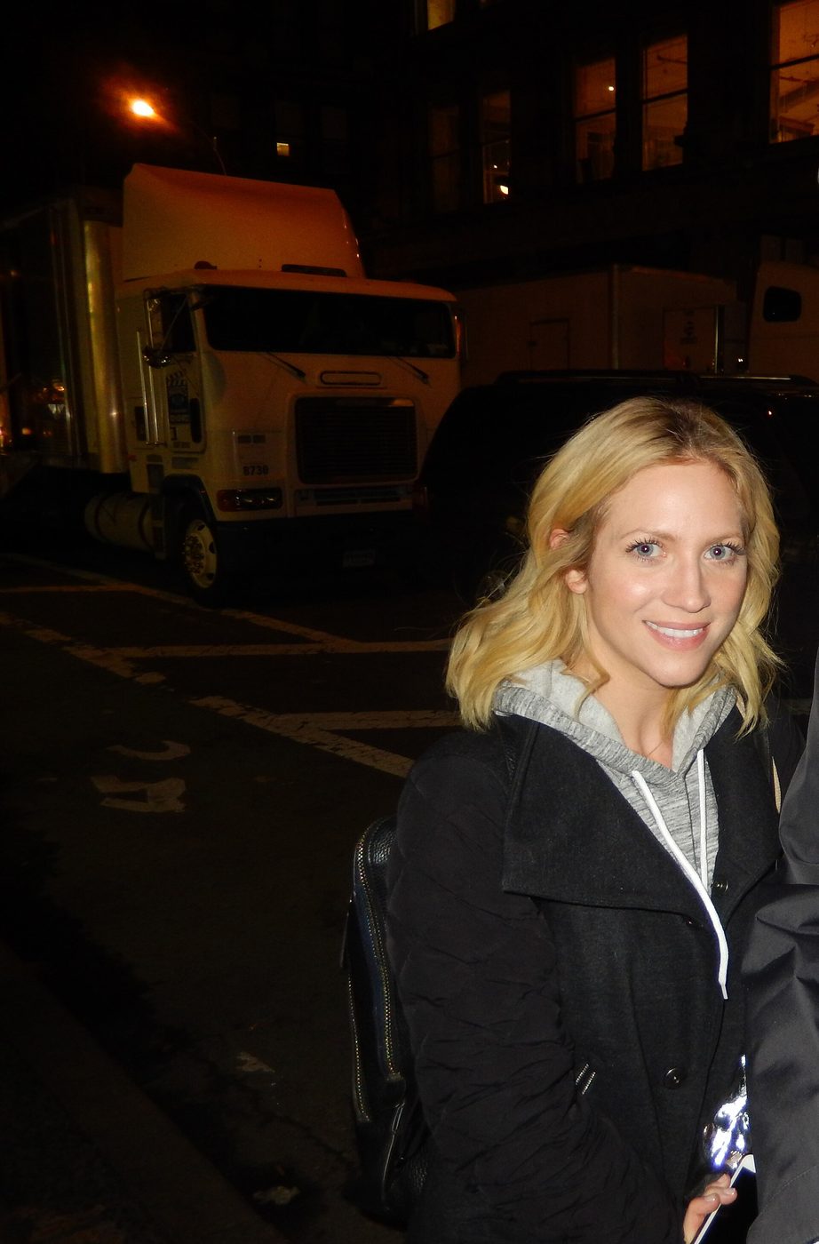 Brittany Snow in New York in April 2018