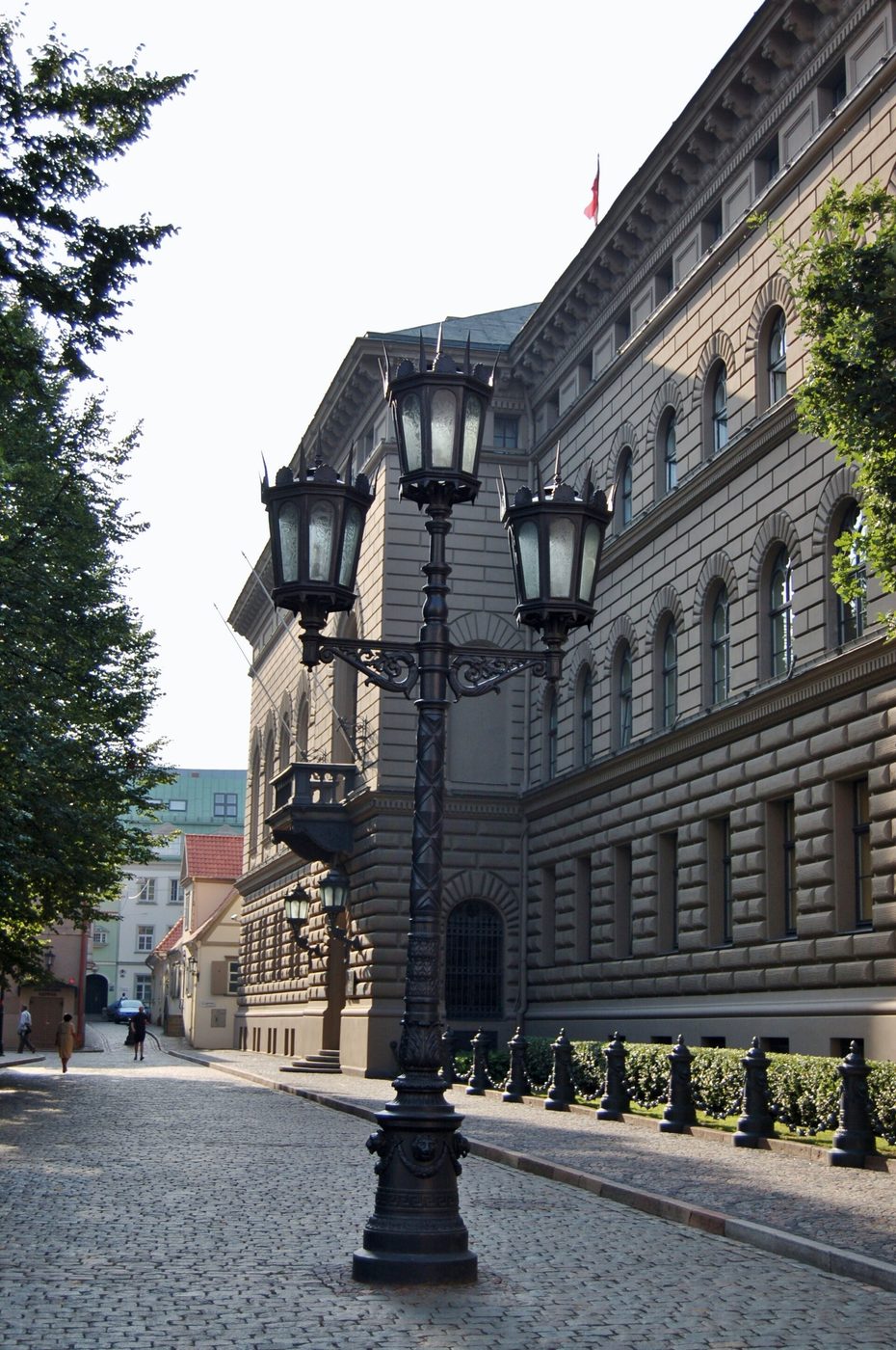 The main building of the Saeima, Latvia's parliament, in Riga