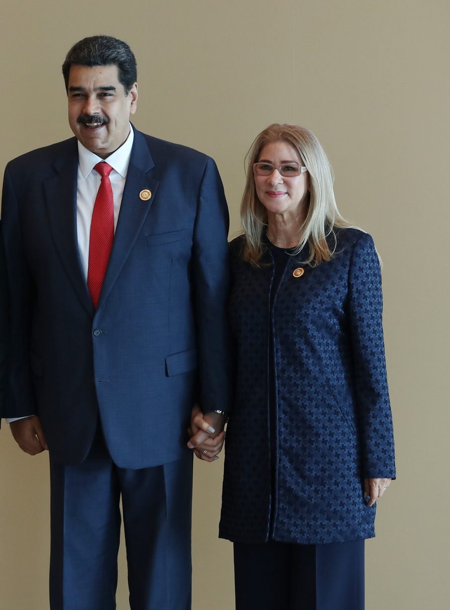 Nicolás Maduro and his wife, Cilia Flores, in 2019